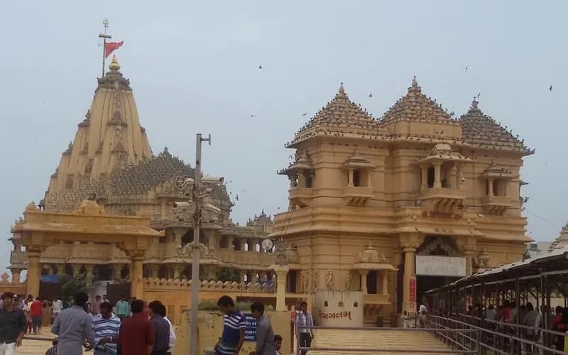 The Somnath Temple complex in Prabhas Patan, Gujarat